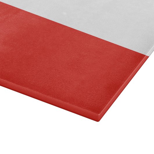 Polnische Flagge Schneidebrett (Ecke)