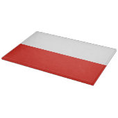 Polnische Flagge Schneidebrett (Ecke)