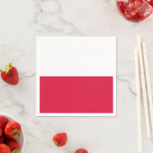 Polnische Flagge Serviette (Beispiel)