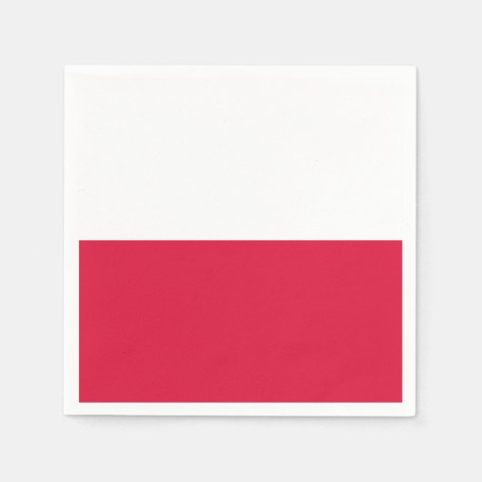 Polnische Flagge Serviette (Vorderseite)