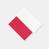 Polnische Flagge Serviette (Ecke)