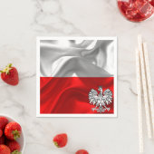 polnische Flagge Serviette (Beispiel)