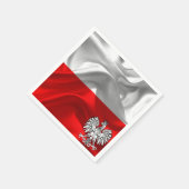 polnische Flagge Serviette (Ecke)