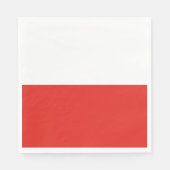 Polnische Flagge Serviette (Vorderseite)
