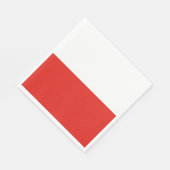 Polnische Flagge Serviette (Ecke)