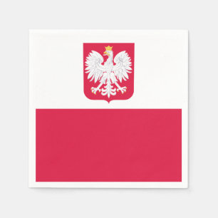Polnische Flagge Serviette