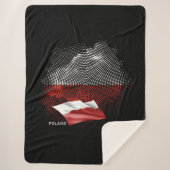 Polnische Flagge Sherpadecke (Vorderseite)