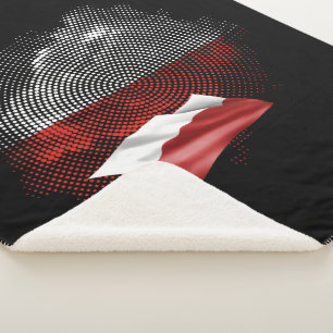Polnische Flagge Sherpadecke