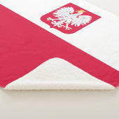 Polnische Flagge Sherpadecke (3/4)