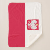 Polnische Flagge Sherpadecke (Vorderseite)