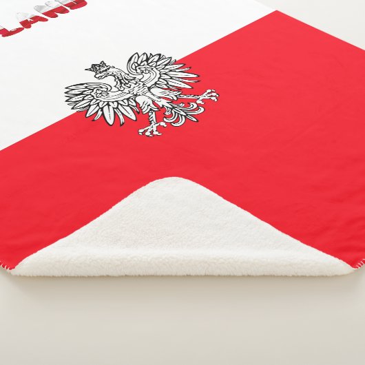 Polnische Flagge Sherpadecke (3/4)