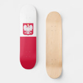 Polnische Flagge Skateboard (Vorderseite)
