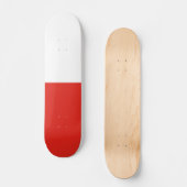 Polnische Flagge Skateboard (Vorderseite)