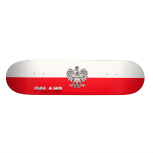 Polnische Flagge Skateboard
