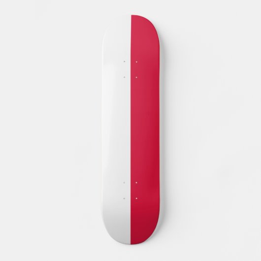 Polnische Flagge Skateboard (Vorderseite)