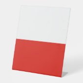 Polnische Flagge Sockelschild (Vorderseite)