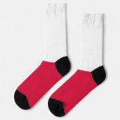 Polnische Flagge Socken (Linkes Detail)