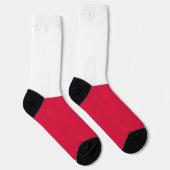 Polnische Flagge Socken (Rechts)
