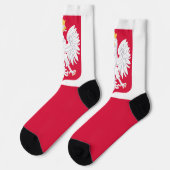 Polnische Flagge Socken (Linkes Detail)