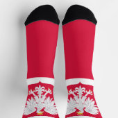 Polnische Flagge Socken (Oben)
