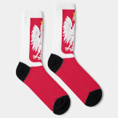 Polnische Flagge Socken (Rechts)