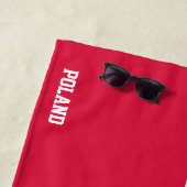 Polnische Flagge Splendid Patriotic Strandtuch (Beispiel)