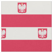 Polnische Flagge Stoff (Nahaufnahme)