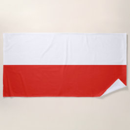 Polnische Flagge Strandtuch