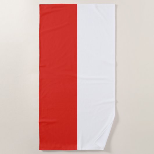 Polnische Flagge Strandtuch (Vorderseite)
