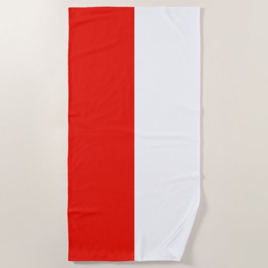 Polnische Flagge Strandtuch (Vorderseite)