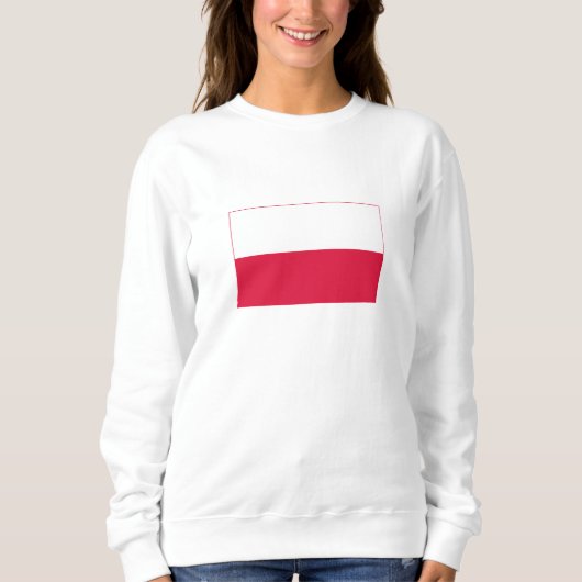 Polnische Flagge Sweatshirt (Vorderseite)