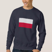 Polnische Flagge Sweatshirt (Vorderseite)