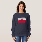 Polnische Flagge Sweatshirt (Vorne ganz)