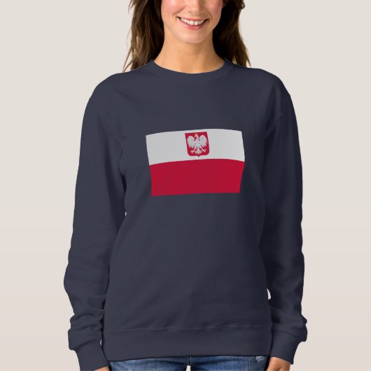Polnische Flagge Sweatshirt (Vorderseite)