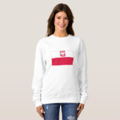 Polnische Flagge Sweatshirt (Vorne ganz)