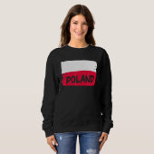 Polnische Flagge Sweatshirt (Vorne ganz)