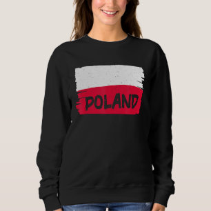 Polnische Flagge Sweatshirt