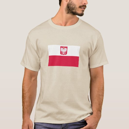 Polnische Flagge T-Shirt (Vorderseite)