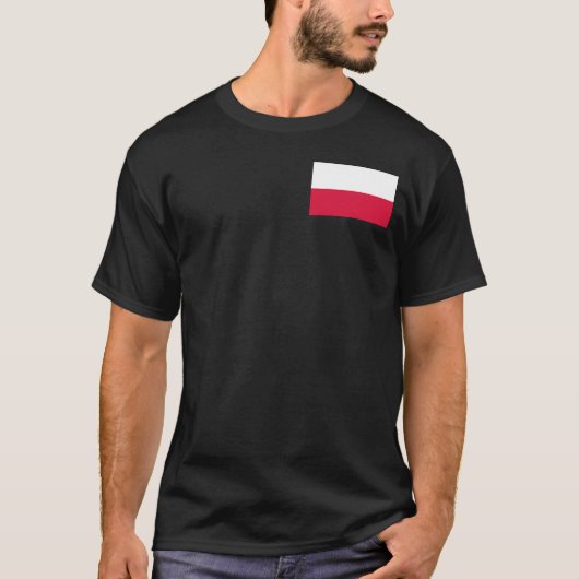 Polnische Flagge T-Shirt (Vorderseite)