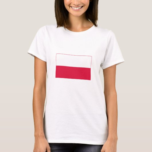 Polnische Flagge T-Shirt (Vorderseite)