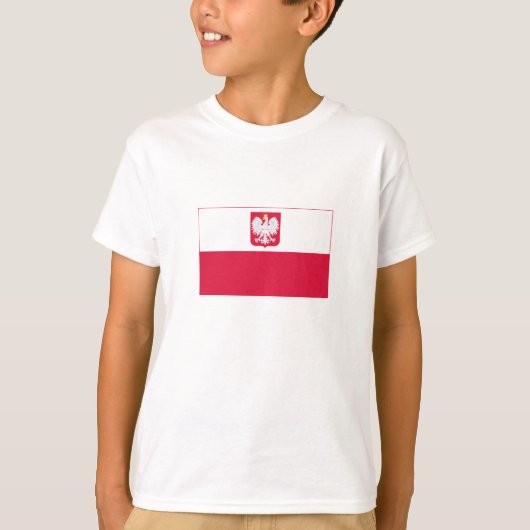 Polnische Flagge T-Shirt (Vorderseite)