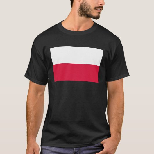 Polnische Flagge T-Shirt (Vorderseite)