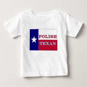 Polnische Flagge Texas Baby T-shirt
