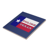Polnische Flagge Texas Fliese (Seite)