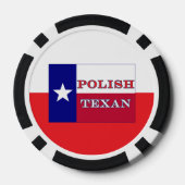 Polnische Flagge Texas Pokerchips (Rückseite)