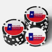 Polnische Flagge Texas Pokerchips (Stapel)