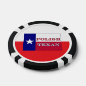 Polnische Flagge Texas Pokerchips (Einzeln)
