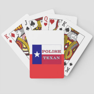 Polnische Flagge Texas Spielkarten