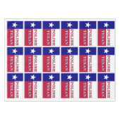 Polnische Flagge Texas Tischdecke (Vorderseite (Horizontal))