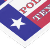 Polnische Flagge Texas Tischdecke (Schrägansicht)